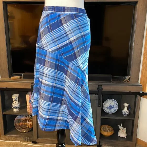 Ralph Lauren Linen Asymmetrical Skirt SZ 14 NWT!! - Picture 3 of 7